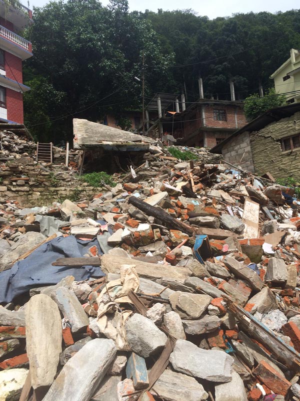 改めて地震の怖さを思い知らされた