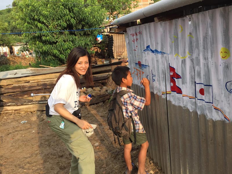 ニコニコ書き中